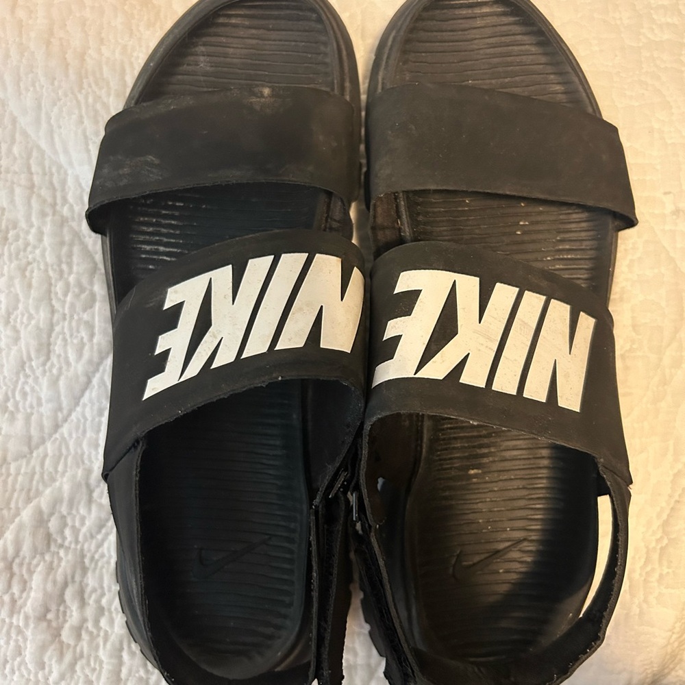 Nike Black Slide Sandals with Logo